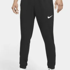 Nike Performance MDf Flc Taper - Tracksuit Bottoms - Black/White