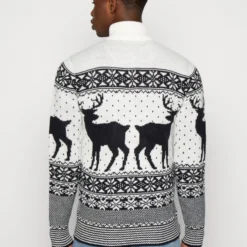 BRAVE SOUL Cratchit - Jumper - Optic White/Dark Navy -Default Template 5 25686b011571492299ad10168696aeef scaled