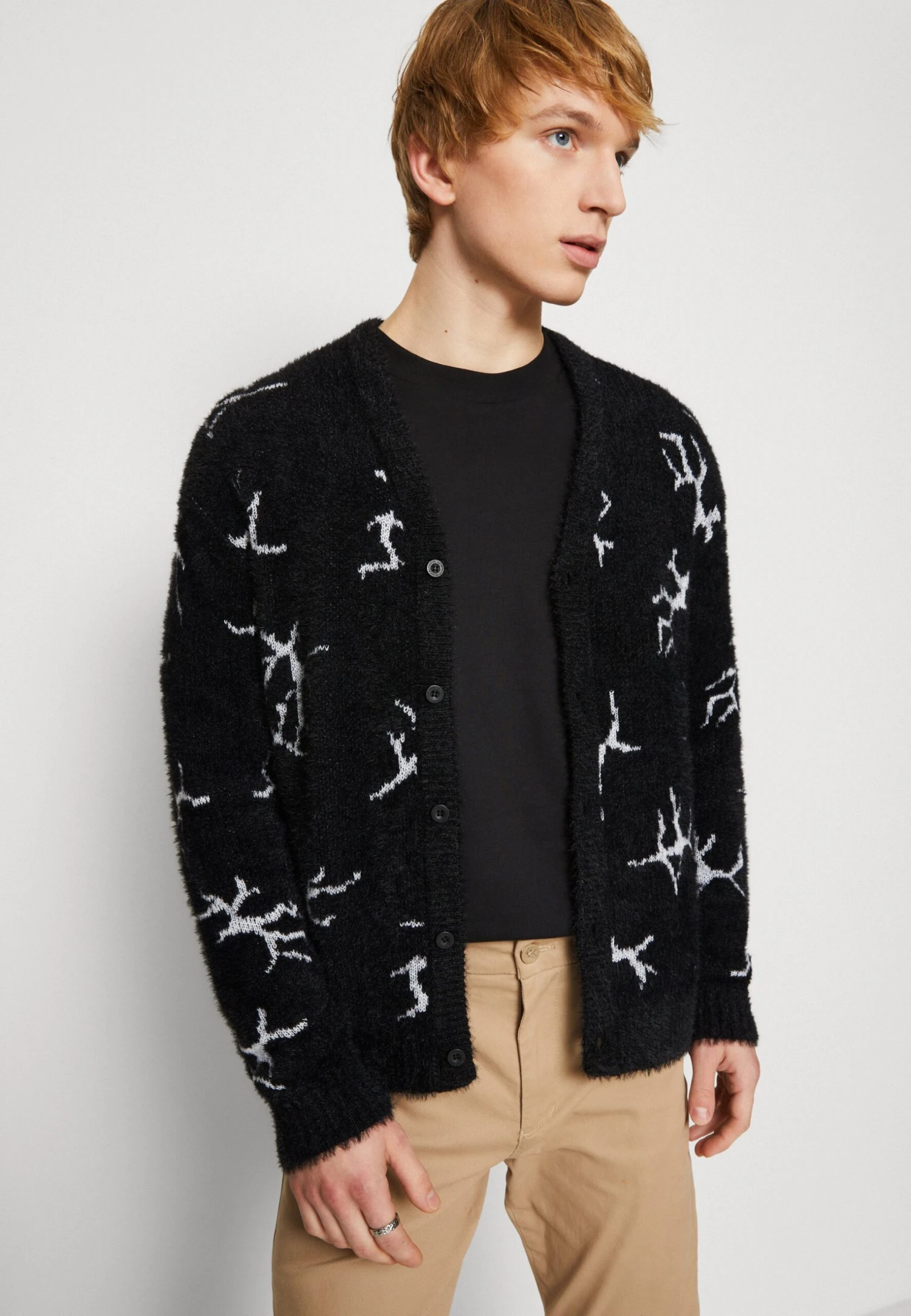 HUF Cracked Cardigan - Cardigan - Black 6 HUF Cracked Cardigan - Cardigan - Black - Image 4