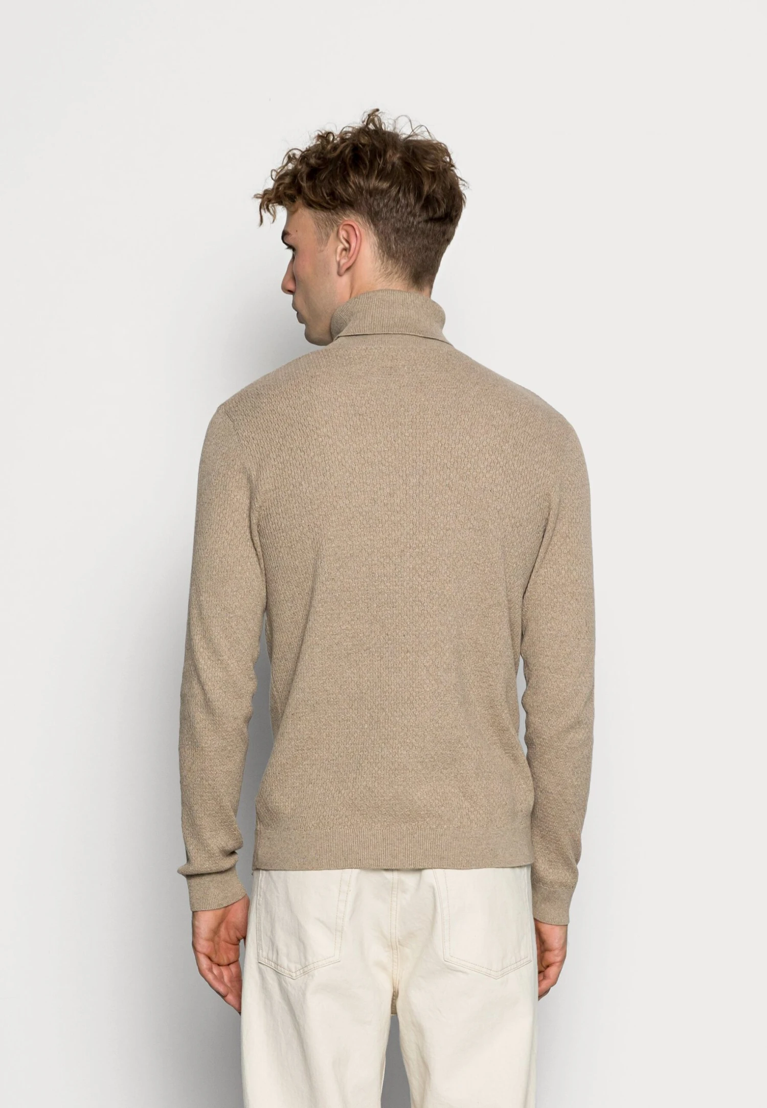 JACK&JONES Premium Jprblawinter Roll Neck - Jumper - Irish Cream 5 JACK&JONES Premium Jprblawinter Roll Neck - Jumper - Irish Cream - Image 3