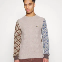 Vivienne Westwood Last Patched Jumper - Jumper - Multi Brown/Blue -Default Template 5 32aaa67b7c734f1497a6980f9dd3868d scaled