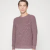 Hackett London Mouline Crew - Jumper - Mulberry/Ecru -Default Template 5 3e6c526357e84cdeac4cf56d92806cd1 scaled