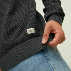Jack & Jones Jjeatlas Crew Neck Noos - Jumper - Dark Grey Melange -Default Template 5 48e3bca562e2464ba791cf98c63bca2b