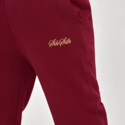 SikSilk Embossed Logo Relaxed Fit Joggers - Tracksuit Bottoms - Burgundy -Default Template 5 4de1662d26b24af2988394111851d456 scaled