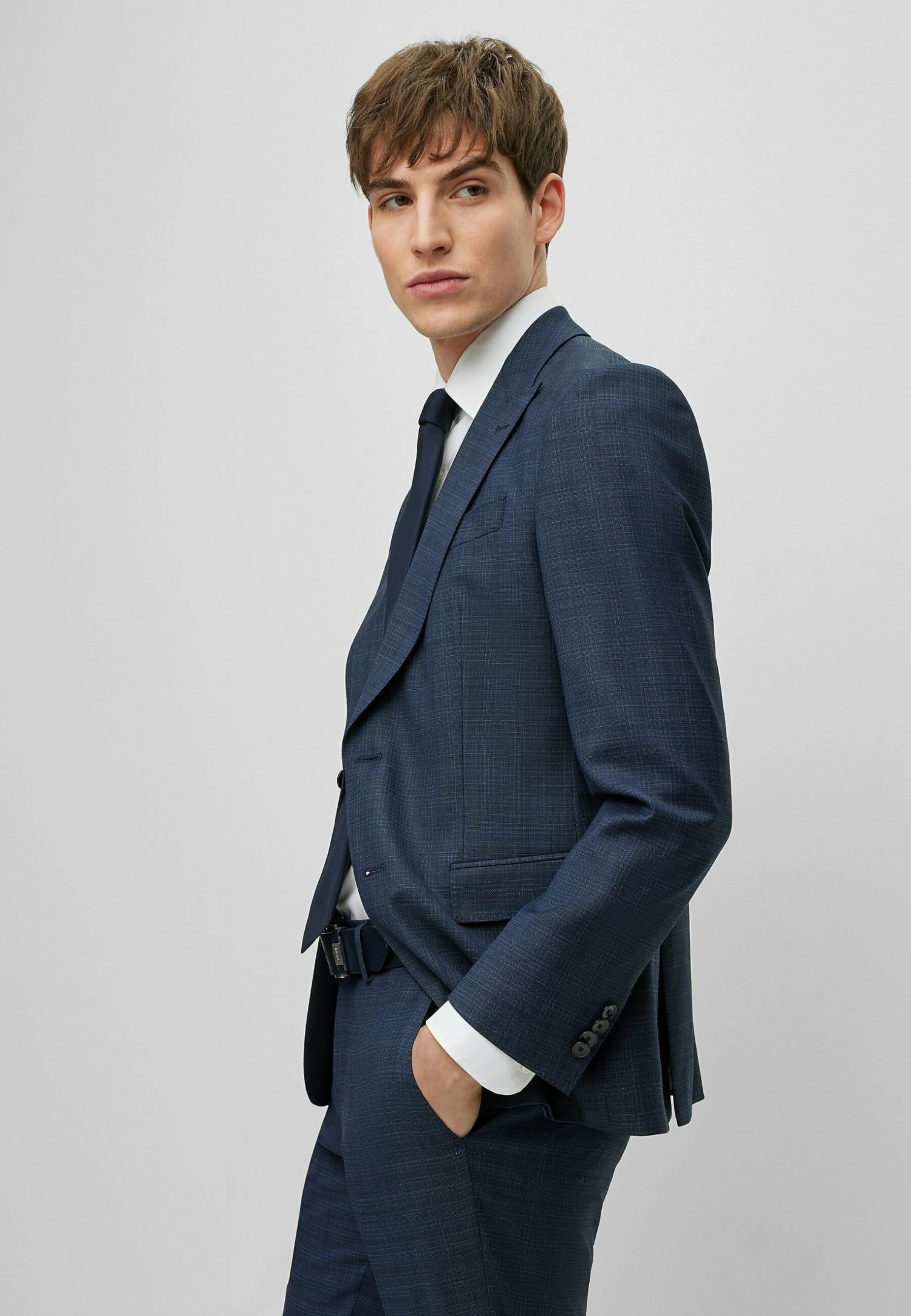 Boss Set H-Huge-2Pcs-Peak - Suit - Dark Blue Four 8 Boss Set H-Huge-2Pcs-Peak - Suit - Dark Blue Four - Image 6