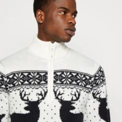 BRAVE SOUL Cratchit - Jumper - Optic White/Dark Navy -Default Template 5 54c99a2bc2d64fceba51985ea18ab6d7 scaled