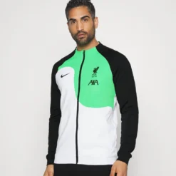 Nike Performance Liverpool Fc Academy Prematch Anthem Jacket - Training Jacket - White/Green Spark/Black