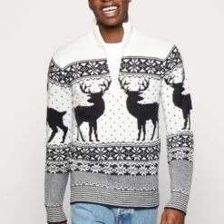 BRAVE SOUL Cratchit - Jumper - Optic White/Dark Navy -Default Template 5 8d30a66beeb942b3b7b7c6fdffa95e4e scaled