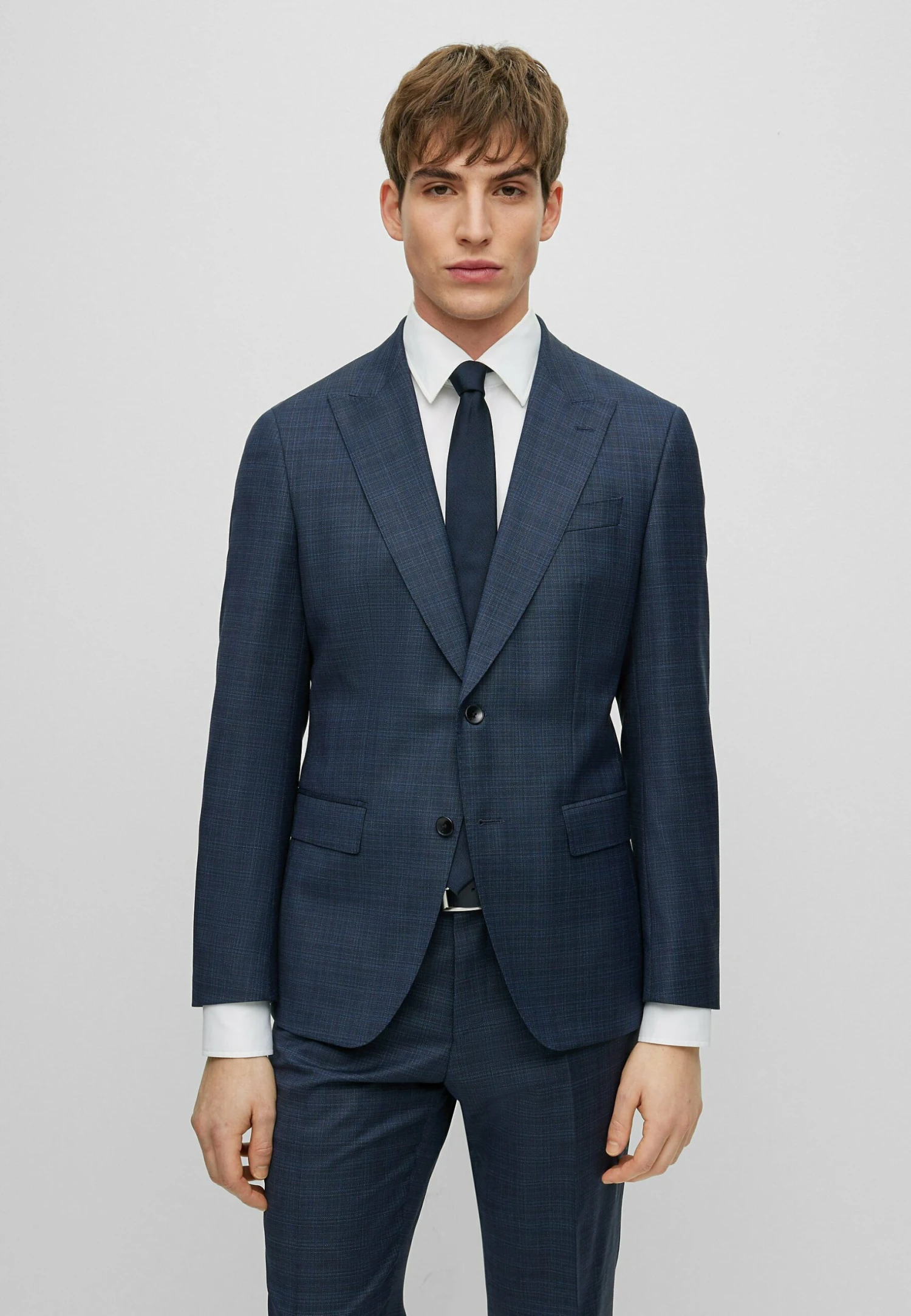 Boss Set H-Huge-2Pcs-Peak - Suit - Dark Blue Four 4 Boss Set H-Huge-2Pcs-Peak - Suit - Dark Blue Four - Image 2