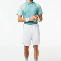 Lacoste Sport Tennis Short Tour - Sports Shorts - White/Florida Lima -Default Template 5 91b9fa585b314e20bb85fca35ab8c8db