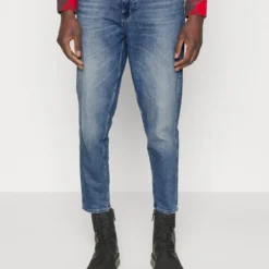 Boss Tatum - Relaxed Fit Jeans - Turquoise/Aqua