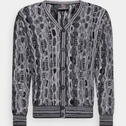 CARLO COLUCCI Cardigan - Black/Grey