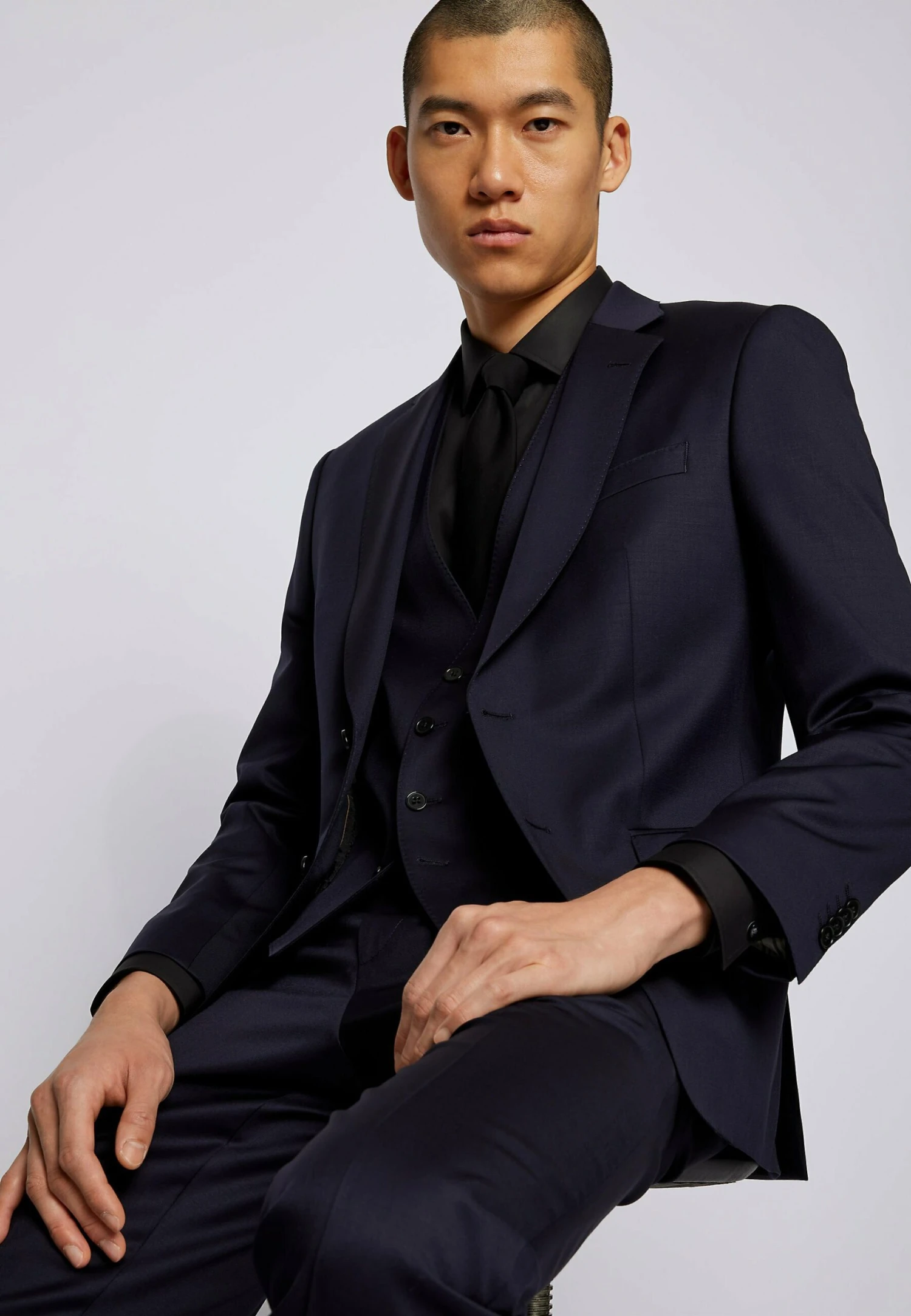 Boss Huge - Suit Jacket - Dark Blue 7 Boss Huge - Suit Jacket - Dark Blue - Image 5