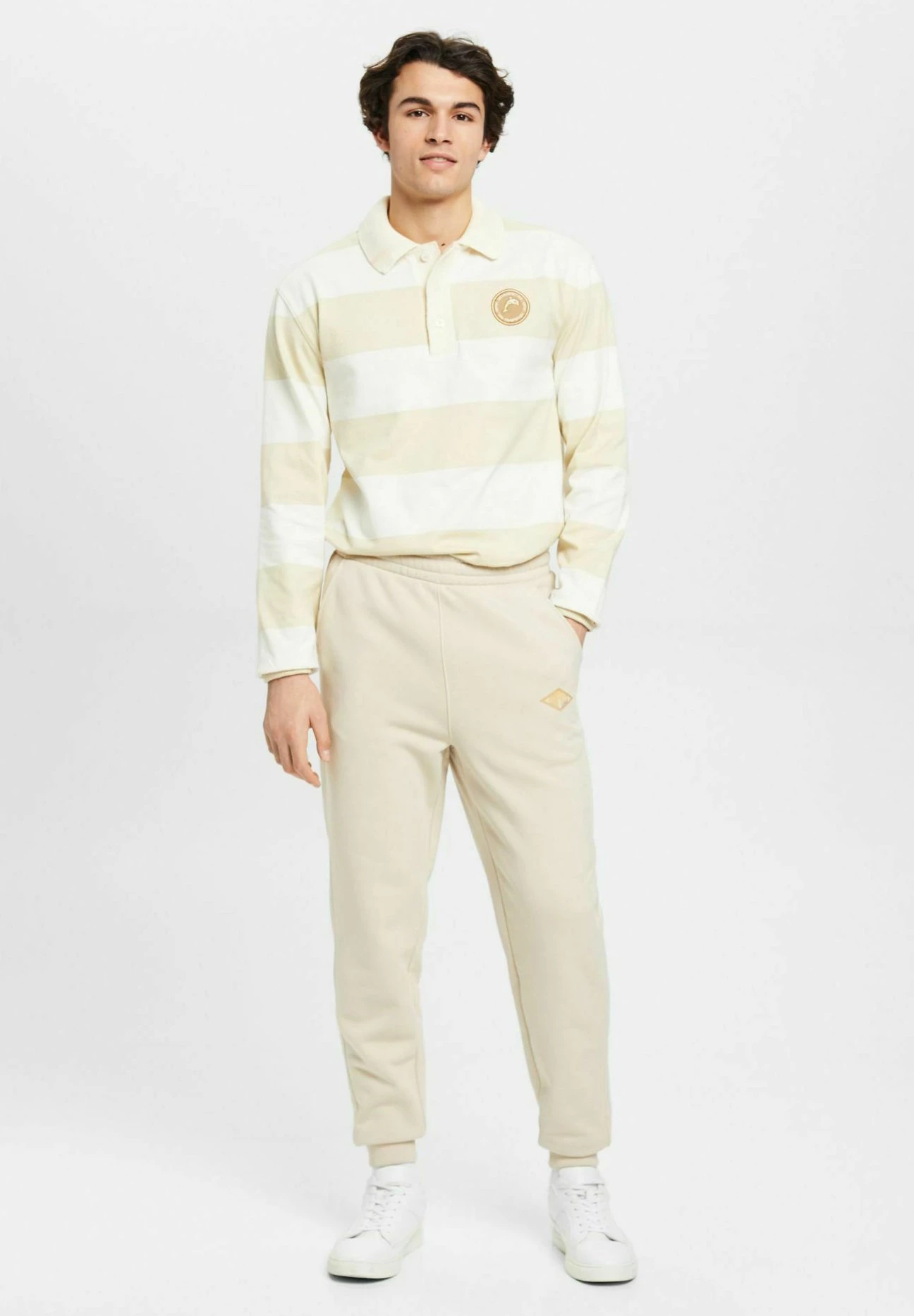 ESPRIT Jogging Mit Logoprint - Tracksuit Bottoms - Light Taupe 8 ESPRIT Jogging Mit Logoprint - Tracksuit Bottoms - Light Taupe - Image 6