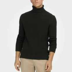 Only & Sons Rollkragen - Jumper - Licorice -Default Template 5 bbed0eb803bd4966a314a3370c0db4e2