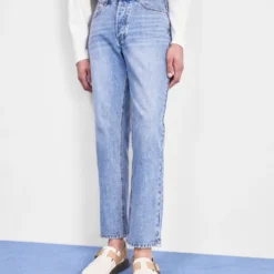 Luis Unisex - Relaxed Fit Jeans - Mid Blue